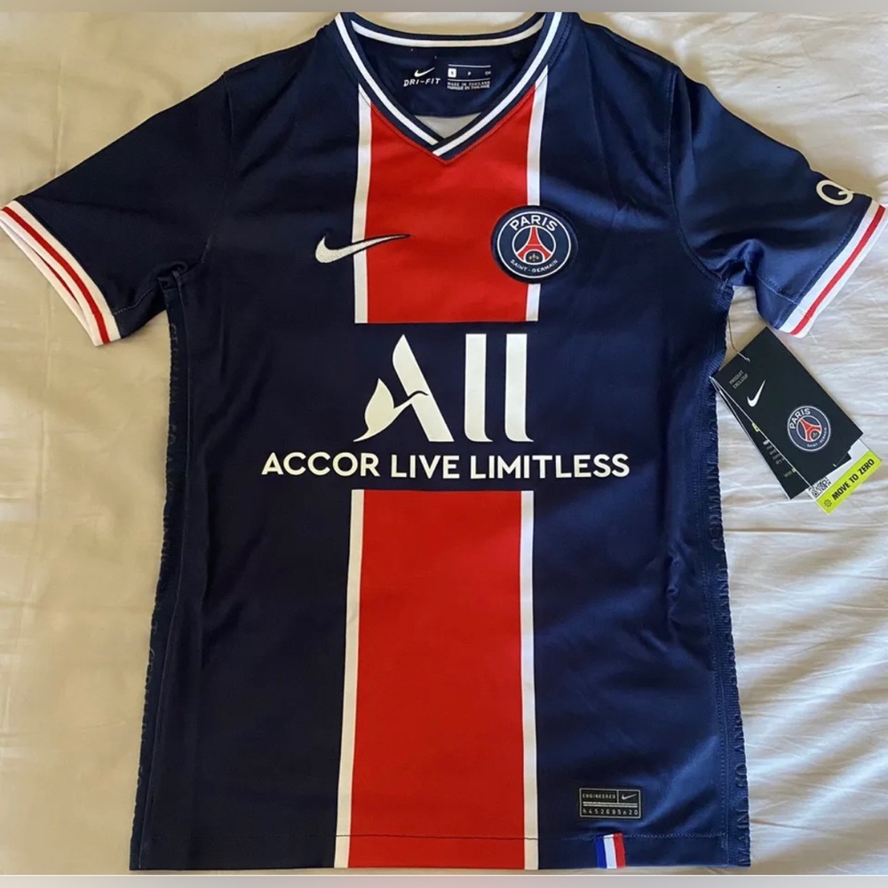 Nike PSG Paris Saint Germain Unisex Youth Home Soccer Jersey. Youth Size: Small